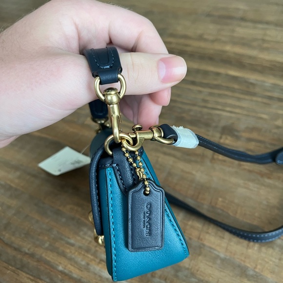 Coach Tabby 13 blue colorblock NWT - Picture 5 of 11